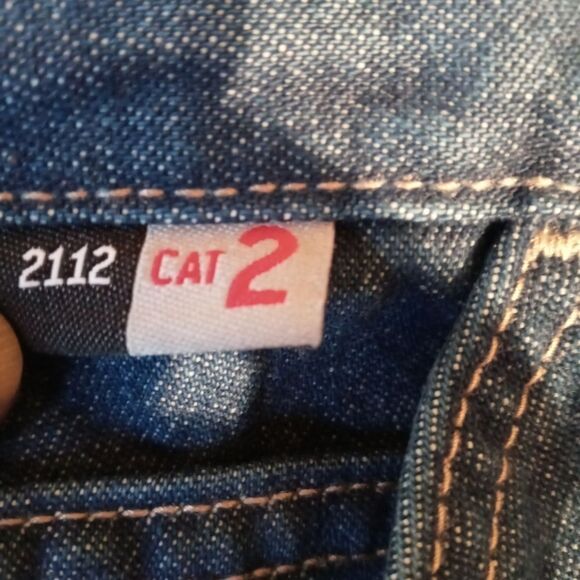Carhartt Carpenter Flame Resistant Cat 2 Big Guy Jeans sz 44x32 - Picture 9 of 10